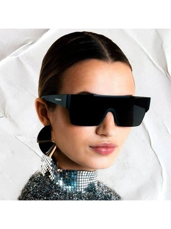 Burberry BE4291 421387 Sunglasses Grey Shield Frame, Grey Lenses main image 9